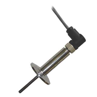 Tel-Tru Sanitary RTD, Compact Transmitter, 1/4" OD x 4" Probe, M12 Connector w/o Mate