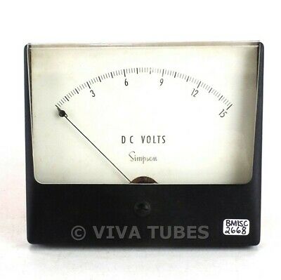 SIMPSON Model 29A, Analog Panel Meter, 0-20DCMA, 4.5", Rectangular, UL Listed Case
