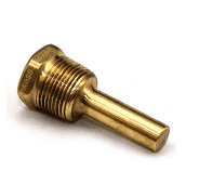 •Brass Thermowell for Adjustable Angle Thermometer • 3/4" NPT • 2 1/2" Thermometer Stem Length