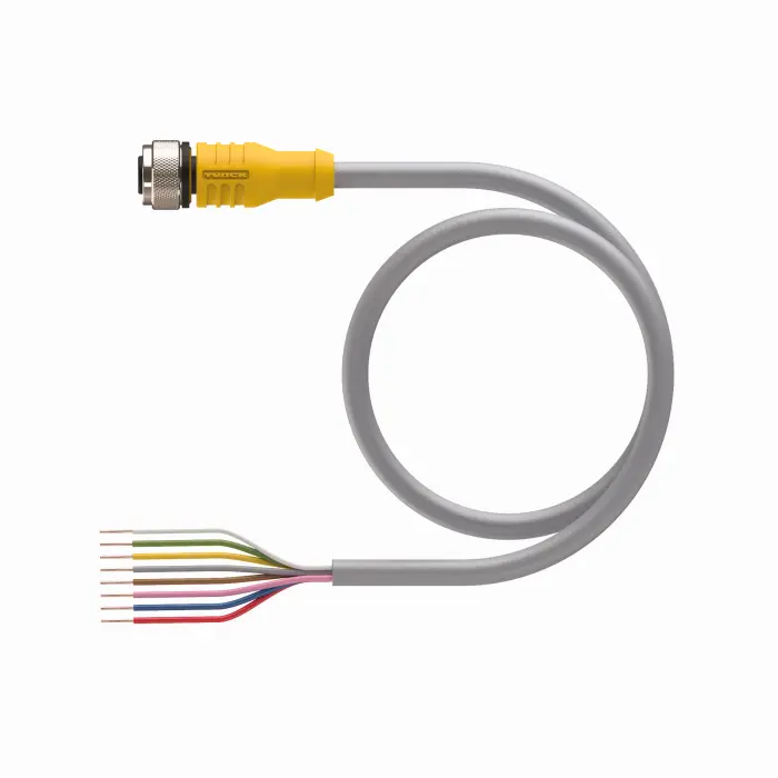 Turck Actuator and Sensor Cordset, Connection Cordset (RKC 8T-2)