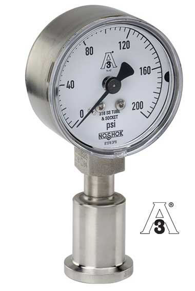 NoShok 10 Series Fractional Pressure Gauge