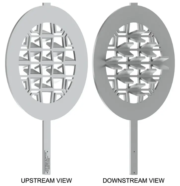 Vortab Model VIP Insertion Panel Flow Conditioner
