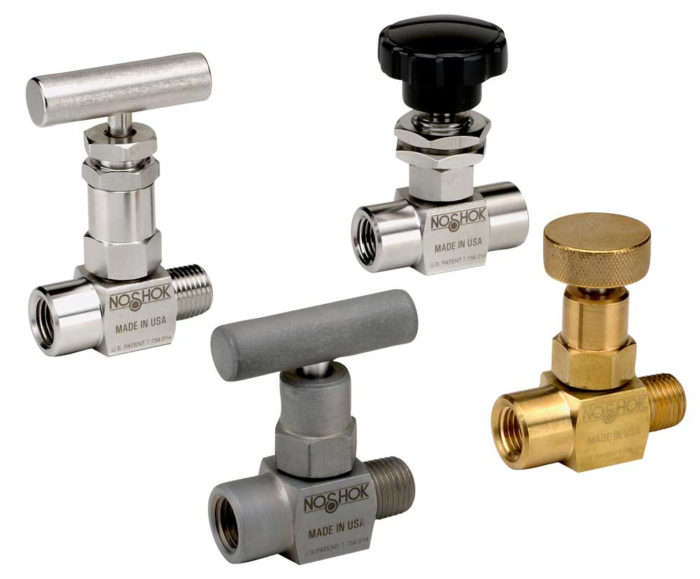 NoShok 100 Series Mini, Hard Seat Needle Valve