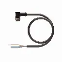 Turck  WK 4.4T-10/S760/S771  Single-ended mating cable / cordset - black moulded plug body /  4 pin M12 Female Right Angle x flying lead, 10m length