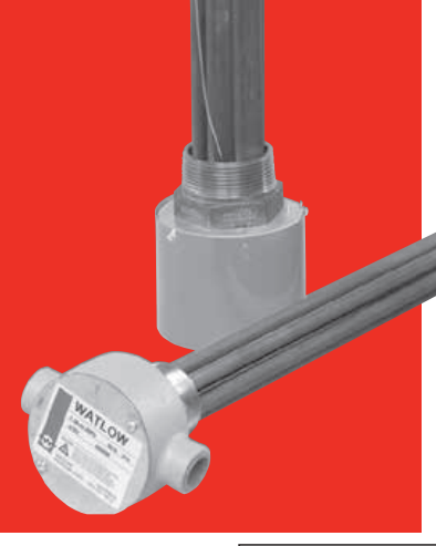 Watlow Tubular Plug Immersion Heater, 480 VAC, 15,000 Watt, 2.5" Plug, 31.625" Immersion Length, 3 Phase