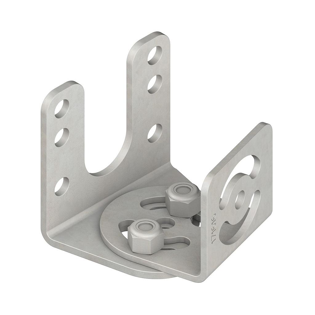 Banner Bracket: For Use with WLC60; Swivel Right-Angle Mount; Pair of Two Swivel Right-Angle Brackets; 300 Series Stainless Steel (Hardware Included) (LMBWLC60RAS)