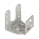 Banner Bracket: For Use with WLC60; Swivel Right-Angle Mount; Pair of Two Swivel Right-Angle Brackets; 300 Series Stainless Steel (Hardware Included) (LMBWLC60RAS)