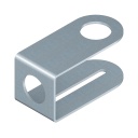 Banner Bracket: For TL50; 31 mm Hole; 12 ga CRS; U-Shaped; 52 x 52 mm label Space; 8 x 75 mm Slot (SMB30UL52)