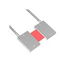 Banner Opposed Mode Individual Glass Fiber 0.91 m long; 3.96 mm dia. Bundle; Stainless Steel Sheath; Rectangular Sensing Tip; Side Exit Array; 38.1 mm Length x 0.25 mm Width (IR2.53SMRAMP)