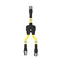 M12 Quick Disconnect Splitter Cable (CSS-M12F41M12M41M12F41)