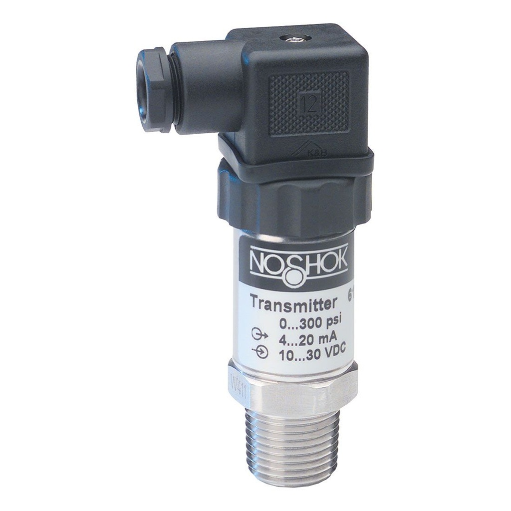 615 Series High Accuracy Heavy-Duty Pressure Transducer, Internal Diaphragm, -30 inHg to 0 psig, Hirschmann, Certified Calibration