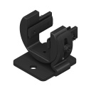 Banner EZ-SCREEN LS Accessory Bracket: Center Mount; Includes One Bracket and Hardware; Rotation: +15 Degrees and -15 Degrees; 8 ga Steel, Black Zinc-Plated and Die-Cast Zinc Clamp (EZLSA-MBK-12)