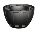 Steamlined Black Acetal Stand-Off Pipe Adaptor/Cover with M30x1.5 Threads for use with K70 and K90 EZ-Light (SA-M30)