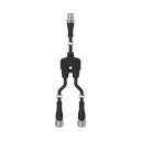M12 Quick Disconnect Splitter Cable (CSB-M1251M1251)