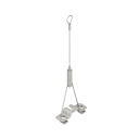 Banner Bracket: For Use with WLB92; Hanging Kit; 1.5 m (5 ft) Cable with Looped End; Galvanized Steel; Packaged Two per Kit (Hardware Included) (LMBWLB92HK5)