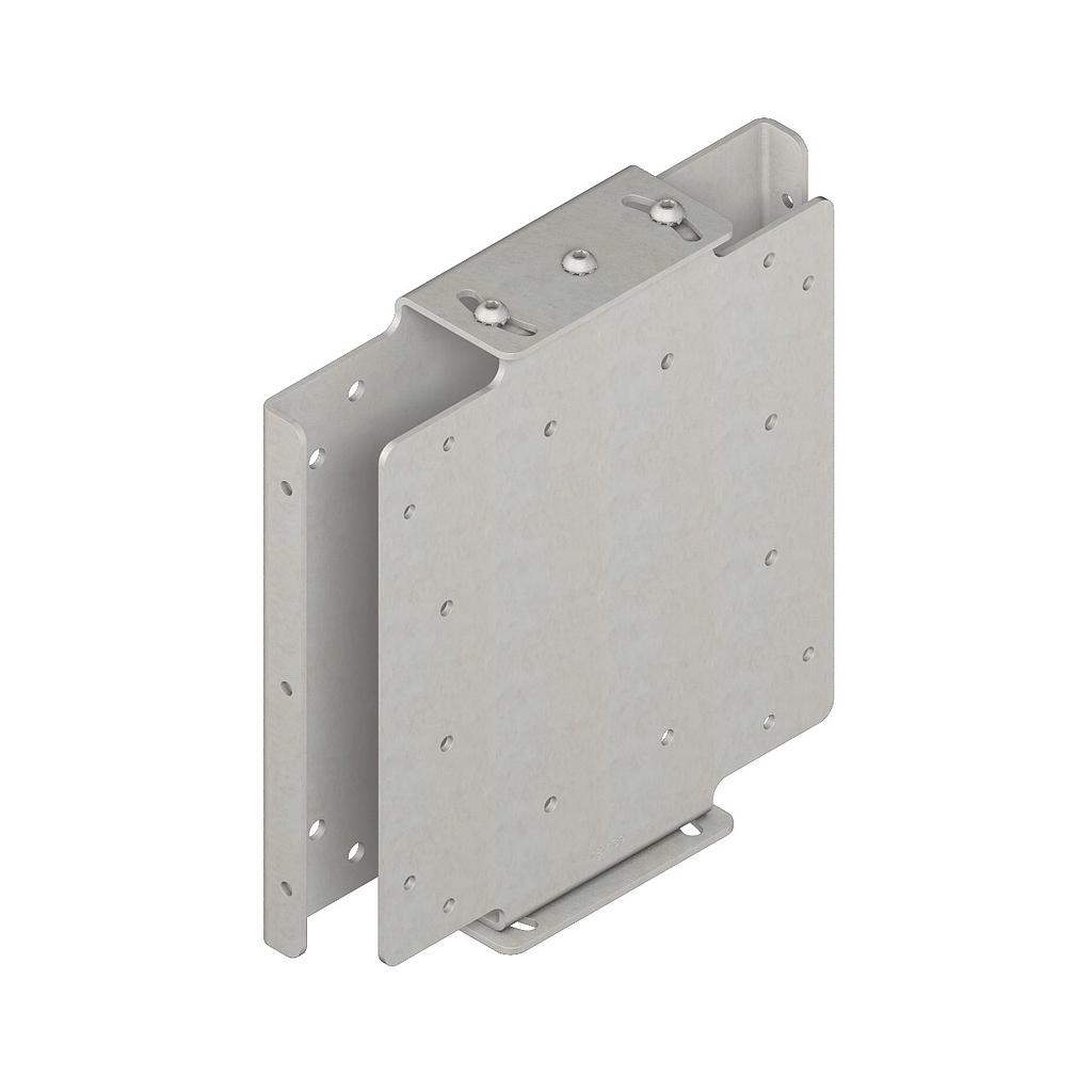 Banner Bracket: with Flush Mount Frame; One Axis +/- 20 Degree Adjustment; 12-Gauge Stainless Steel; Used with Q240 (SMBQ240SS1)