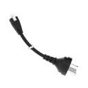 Banner Cordset: Double-Ended Molex to AC Plug; 3-pin Straight Female; 3-pin Straight Male; 3.05 m 3x18 Black PVC Jacket; PVC Black (LQMAC-310I)