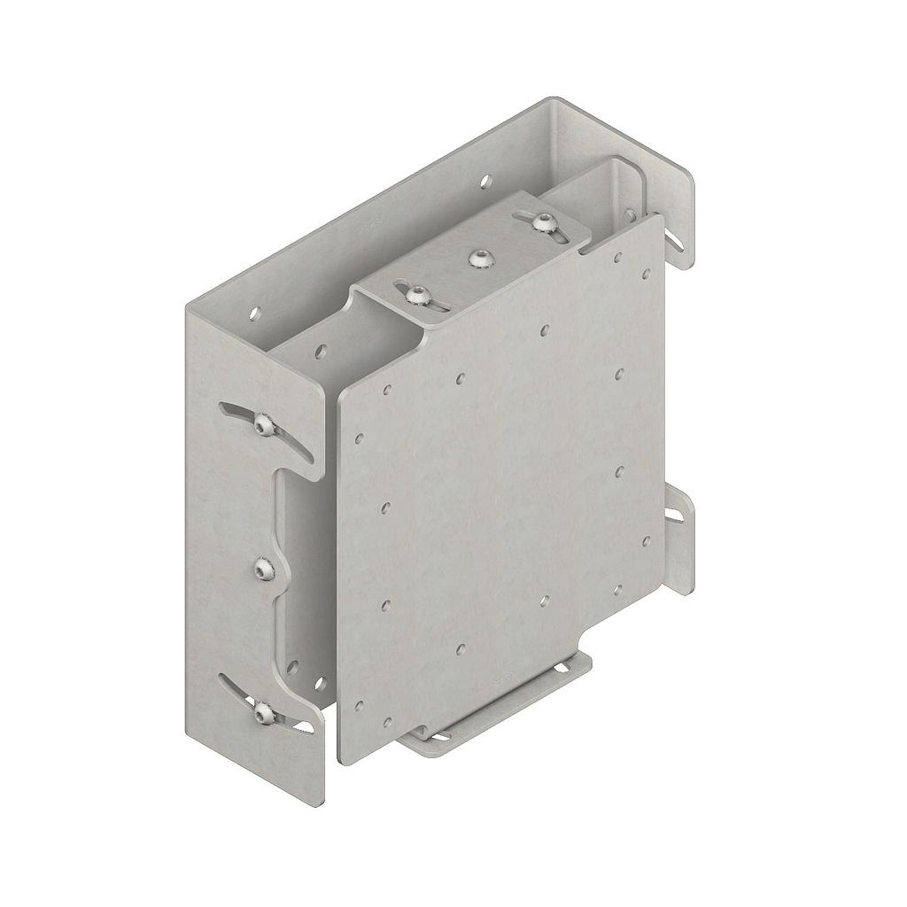 Banner Bracket: with Flush Mount Frame; Two Axis +/- 20 Degree Adjustment; 12-Gauge Stainless Steel; Used with Q240; Three Brackets Pre-Assembled (SMBQ240SS3)