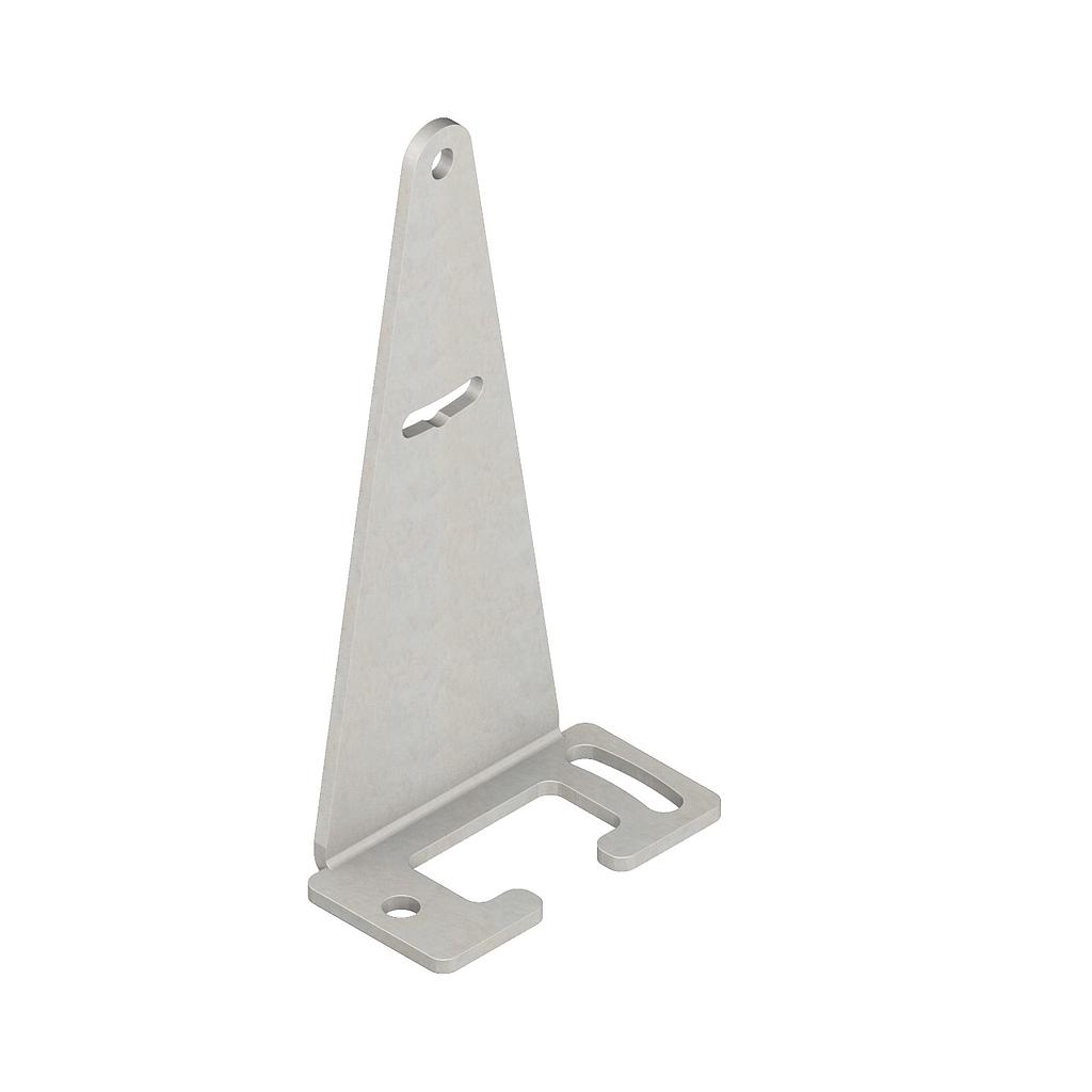 Banner Bracket: Tall Right-Angle Bracket for QD models +/- 8 deg tilt Adjustment; 14-ga. Stainless Steel Used with QS30 with Integral QDs (SMBQS30LT)