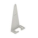 Banner Bracket: Tall Right-Angle Bracket for QD models +/- 8 deg tilt Adjustment; 14-ga. Stainless Steel Used with QS30 with Integral QDs (SMBQS30LT)