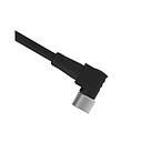 Cordset: Single Ended M8 Threaded; 4-pin Right-Angle Female Connector; 9 m (29.52 ft) Black PVC Jacket; Nickel-Plated Brass Coupling Nut (PKW4M-9)