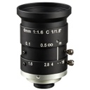 Banner Megapixel C-Mount 6 mm Lens; with Focus & Aperture Lock; Imager Size: 1/1.8 in - Metal Housing; Evetar (LCF06LEVMP)