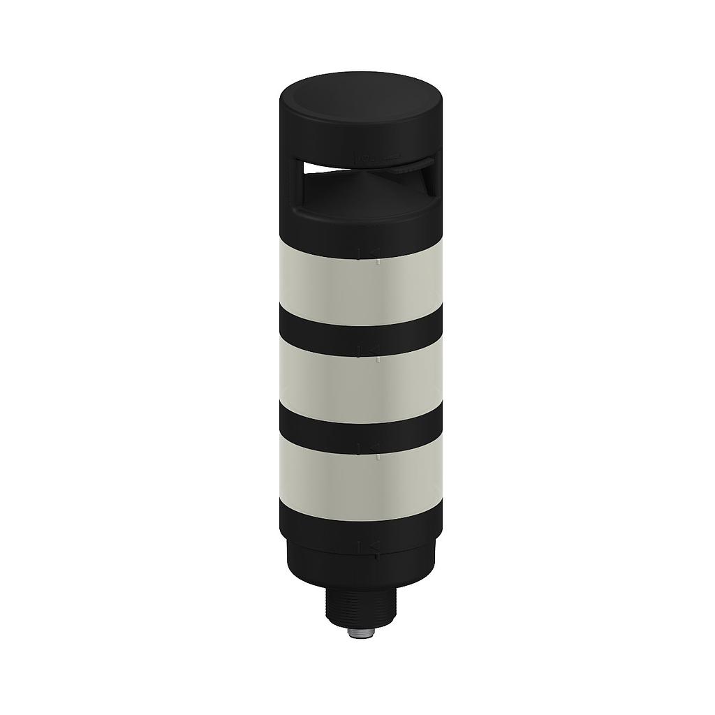 TL70 Tower Light, Gray Housing: 3-Color Loud Audible Indicator, TL70GYRALCQ