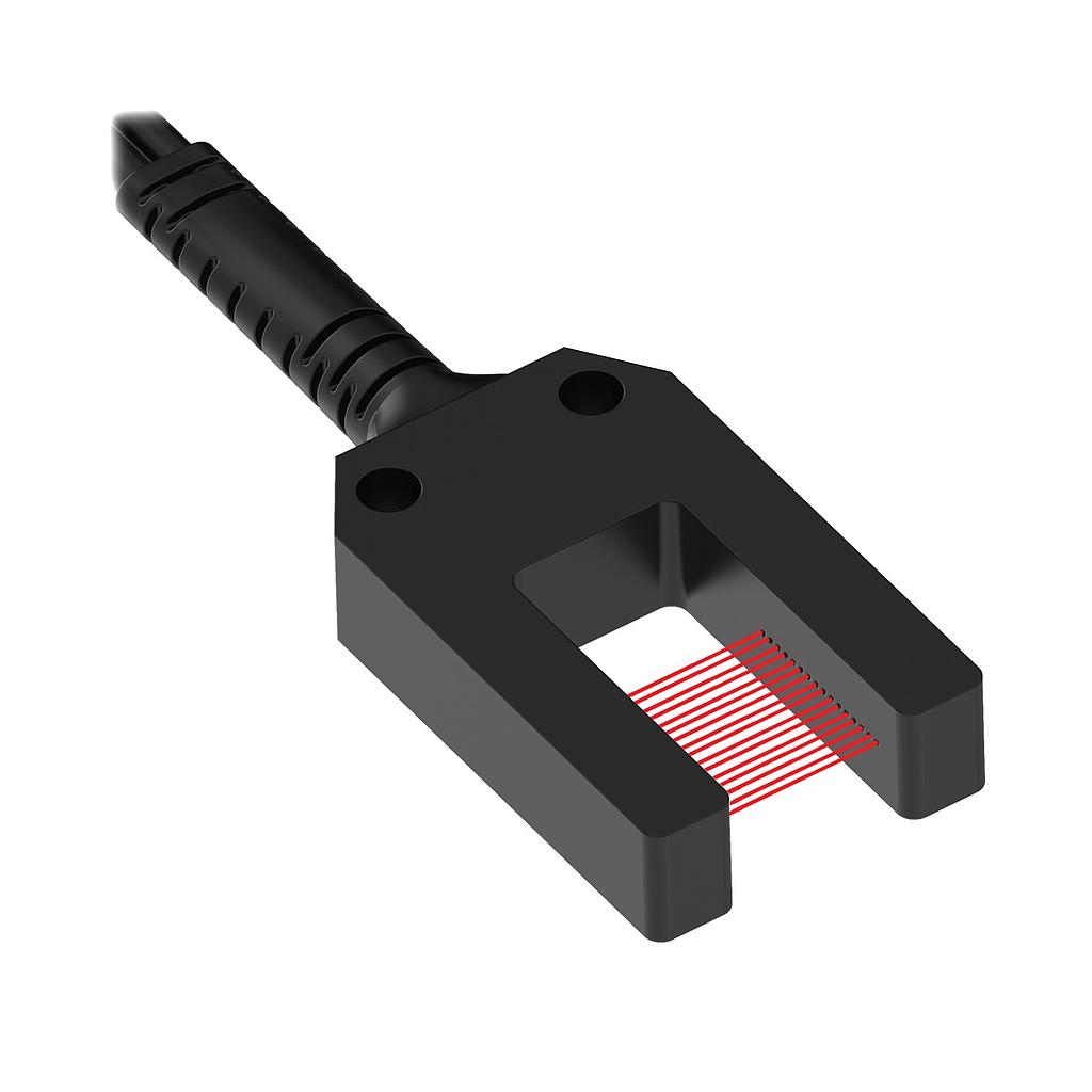 Plastic Fiber, Opposed Mode Array, Slot Width 10 mm, Core Dia.: 32 x 0.25 mm (PDIRS1X326U10)