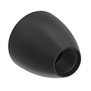 Banner Stand-off Pipe cover; Material: Black Acetal; Connects to TL50 for tapered transition look; Washer Included (SA-M30TE12)