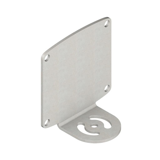 [12127] Banner Mounting Bracket for IP68 High Intensity Area; 70 mm Lights; Right-Angle Bracket; in 316 Stainless Steel (hardware Included) (SMBAMS70AS)