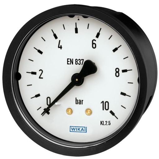 [52718847] 111.16PM Series Brass Dry Pressure Panel Mount Gauge, 0 to 2.5 bar
