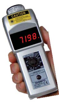 [DT-207LR] DT-207LR, LED Display Contact/Non-Contact Tachometer, 6" Circumference Measuring Wheel, NIST Cert Included