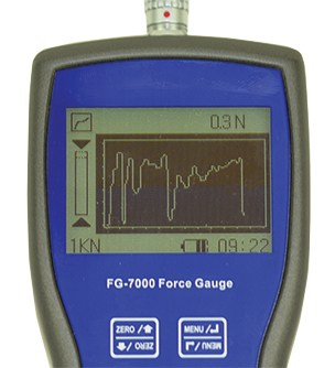 [FG-7000L-M-5] Shimpo Digital Force Gauge with Remote Mini-Ring Type Load Cell 1100 lb (5 kN), Data Output