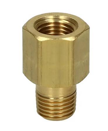 [4341503] Wika 910.12.100 Series Porous Snubber, Brass, 1/4" NPTM to 1/4" NPTF, 5000 psi