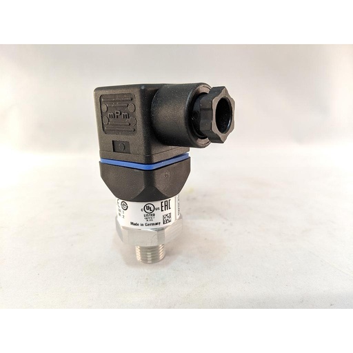 [50426419] Wika A-10 Pressure Transducer, 0-30 PSI, 1/4" NPT, 4-20 mA, 2-wire, Hirschman Connector