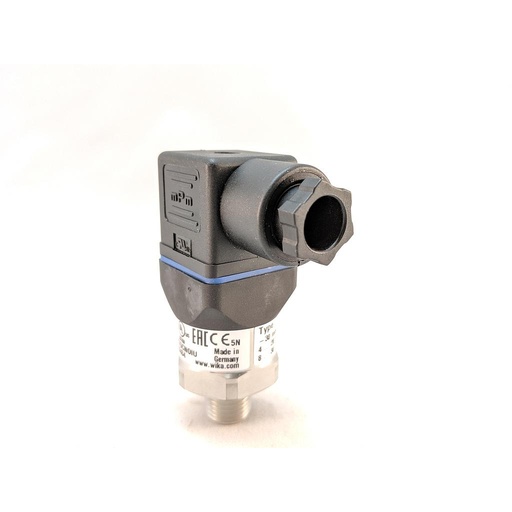 [50890484] Wika A-10 Pressure Transmitter, -30 InHg to+15 PSI,  1/4" NPT, 4-20 mA, 2-Wire, Hirschman Connector