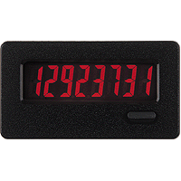 [CUB7CCR0] CUB Series CUB7 8-Digit Counter, Low Voltage Input, Red Display