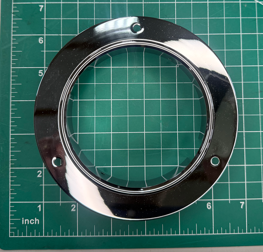 [40-3-CHROME-FF] 4" Chrome Front Flange, Flush Panel Mount For 300 Series