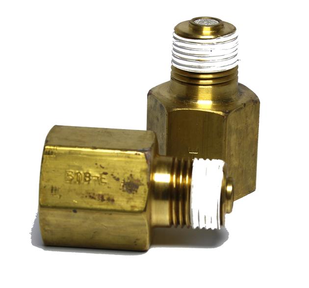 [25B-C] SNUBBER 1/4"BRASS 10,000# MAX FOR HIGHLY VISCOUS FLUIDS