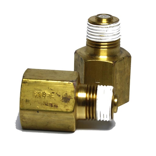 [50B-E] SNUBBER 1/2" BRASS 10,000# MAX FOR WATER & LIGHT OILS