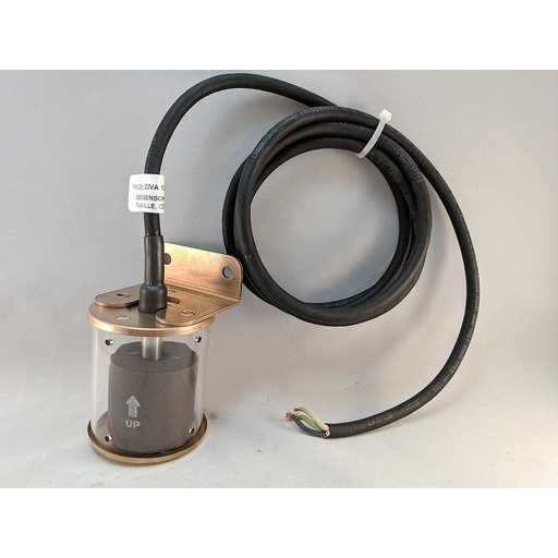 [44700] LS-270 Float Level Switch w/ Slosh Shield, Buna Float, SS Stem and Mounting, 20VA, 3 Wire, SPDT, 6' Cable (Reversible) (10 MOQ) 