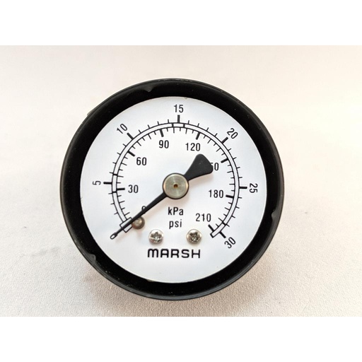 [J0642] PRESSURE GAUGE 0-30 PSI 1.5" 1/8"CBM 2% ACCURACY