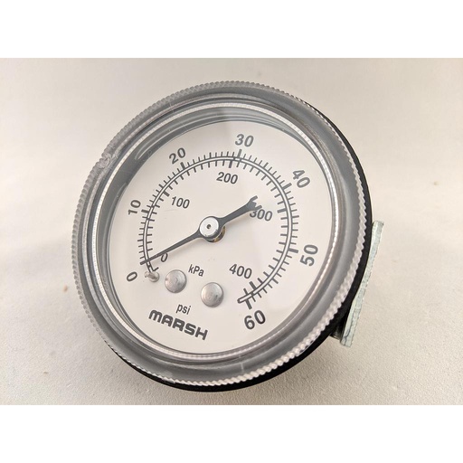 [J6246] PRESSURE GAUGE 0-60 PSI 2.5" 1/4"CBM 2% ACCURACY