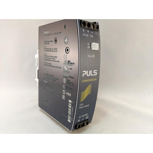 [CS3.241] PULS Power Supply, 80W, 100-240VAC 1PH, 24-28VDC, 3.3-2.7A, NEC Class 2