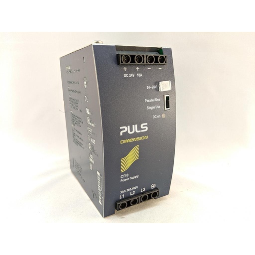 [CT10.241] PULS Power Supply, 240W, 380-480VAC 3PH, 24-28VDC, 10-8.6A