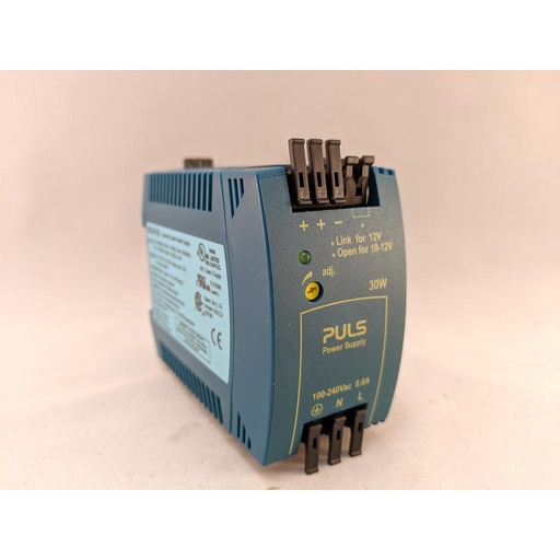 [ML30.102] PULS Power Supply, 30W, 100-240VAC 1PH, 10-12VDC, 3-2.5A