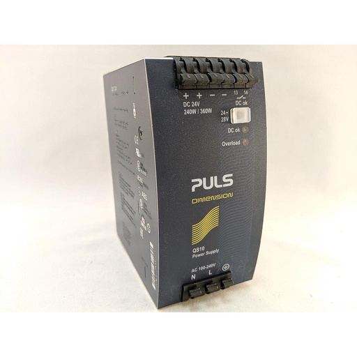 [QS10.241] PULS Power Supply, 240W, 100-240VAC 1PH, 24-28VDC, 10-9A