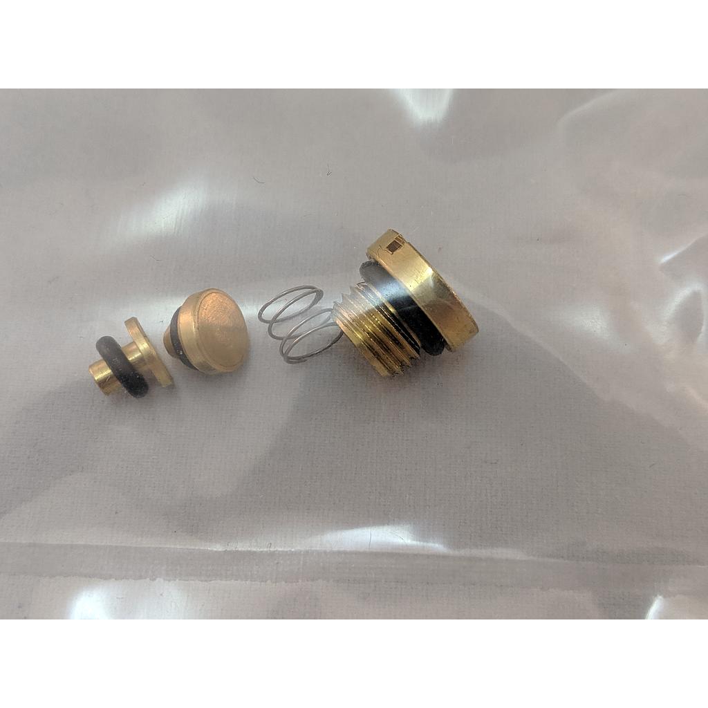 [QTHP-0010] HP, XH OUTLET CHECK VALVE, SPRING, AND PLUG, BRASS