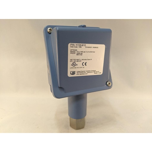 [H100-610] UEC 100 SERIES PRESSURE SWITCH 75-1000PSI