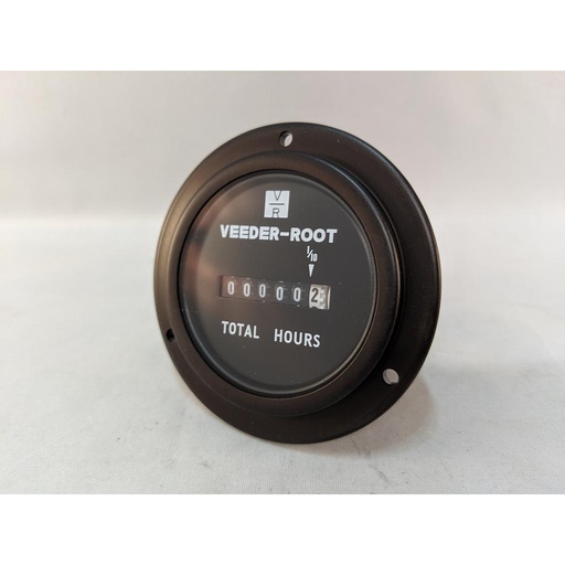 [0779516-201] HOUR METER, 120 VAC, 60 HZ, ROUND FACE, SCREW TERMINALS